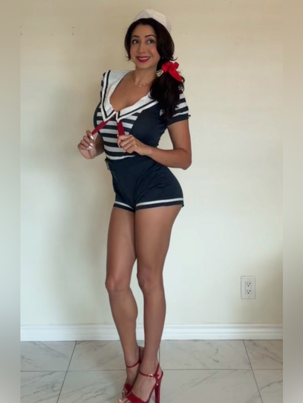 Dreamgirl Seaside Sailor Women Costume - Navy & White